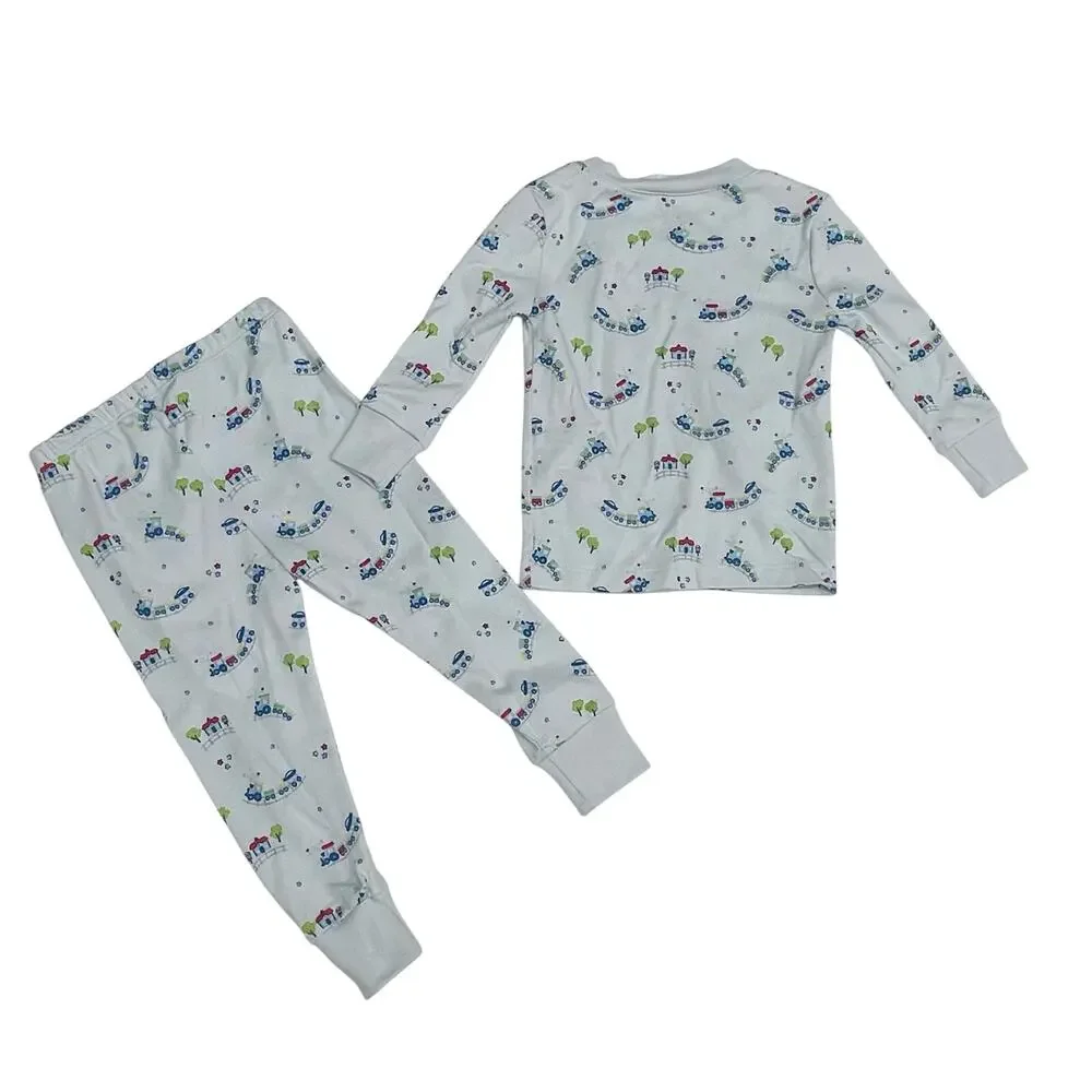 NWT Kissy Kissy 12-18M Train Pajama Set